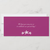 Cruise Starfish Boarding Pass Wedding Kaart (Achterkant)