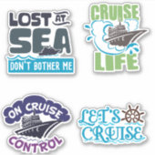 Cruise Stickers set 1 vakantieschip (Voorkant)