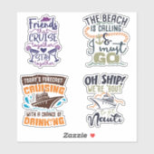 Cruise Stickers Set 2 Vakantie Schip (Vel)