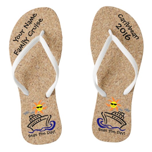 Cruise Teenslippers Adult Slim Straps Zeeen de dag (Voetbed)