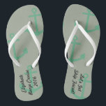 cruise-teenslippers laten het schip met bacheloret teenslippers<br><div class="desc">schattige teenslippers voor je bruine drank of bachelorette feest</div>