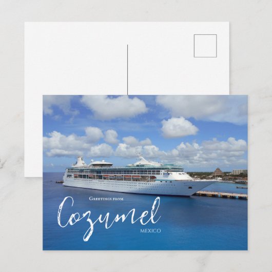 Cruise thema Cozumel Mexico Briefkaart (Voorkant / Achterkant)