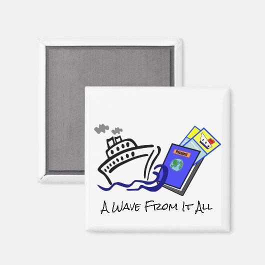 Cruise thema magneet (Voorkant / Achterkant)