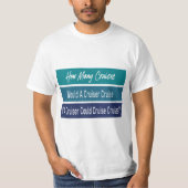 Cruise Traveler Funny Modern Blue T-shirt (Voorkant)