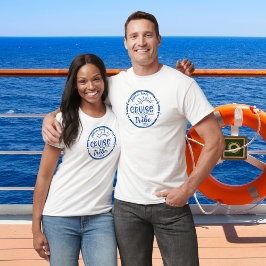Cruise tribe familie vakantie marine ontwerp t-shirt