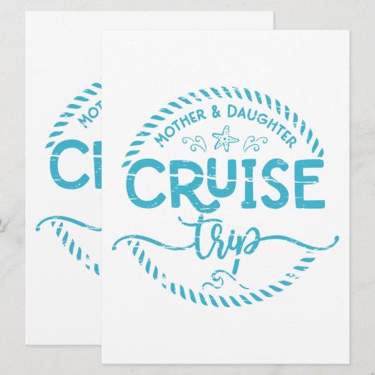 Cruise Trip Moeder Daughter (Voorkant / Achterkant)