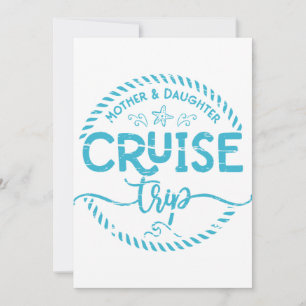 Cruise Trip Moeder Daughter Feestdagenkaart