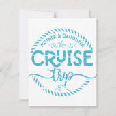 Cruise Trip Moeder Daughter Kaart (Achterkant)