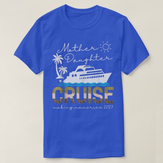 Cruise Trip Moeder Dochter Cruise Ship Trip Leopa T-shirt (Design voorkant)