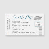 Cruise Trouwdatum Boarding Mass Mini Magnet (Voorkant)