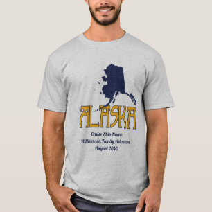 Cruise Vacation Blue van de familie Alaska T-shirt