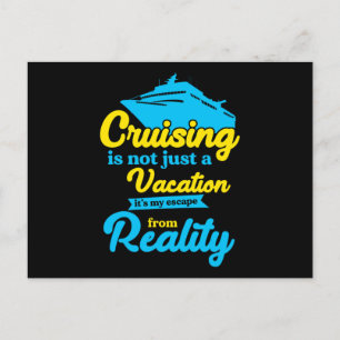 Cruise Vacation Cruise Shiliday Gift Briefkaart