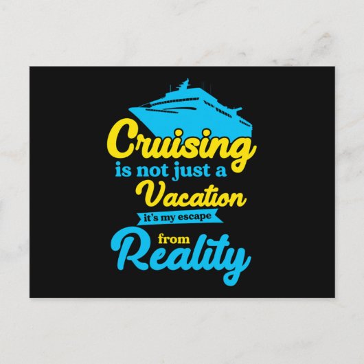 Cruise Vacation Cruise Shiliday Gift Briefkaart (Voorkant)