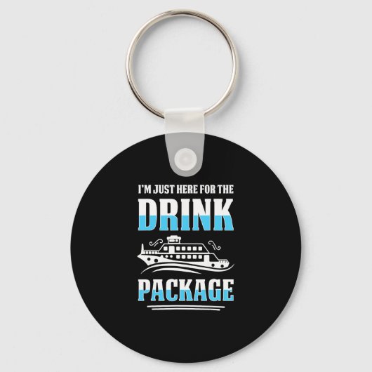 Cruise Vacation Funny Drinking Tail Party Shirt 5  Sleutelhanger (Voorkant)