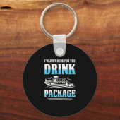 Cruise Vacation Funny Drinking Tail Party Shirt 5  Sleutelhanger (Voorkant)