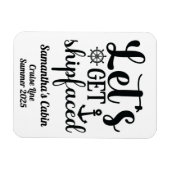 Cruise Vacation Shipface Funny Magneet (Horizontaal)