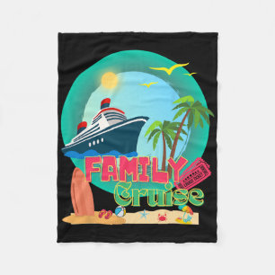 Cruise Vakantie 2025 Gezinsvakantie Tweeling Match Fleece Deken