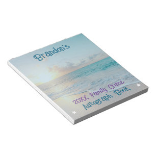 Cruise Vakantie Bemannings Handtekeningboek Notitieblok