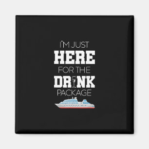 Cruise Vakantie Grappige Drinken Staart Feest T-sh Magneet