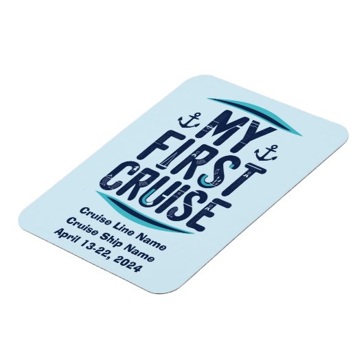 Cruise vakantie mijn eerste cruise op maat magneet (Linkerzijde)