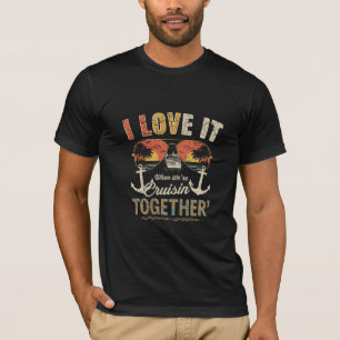 Cruise Vakantie Ontwerp voor Samen Reizen T-shirt