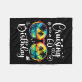 Cruise Vakantie Voor Mijn 60ste Verjaardag Fleece Deken (Voorkant (Horizontaal))