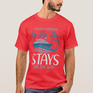 Cruise Vakantieganger Wat Gebeurt Op Het Schip Bli T-shirt