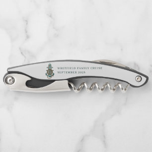 Cruise van aangepaste Nautical Anchor Family Kurkentrekker