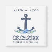 Cruise van Anchor sparen de Datum | Favor Magnets Magneet (Voorkant)