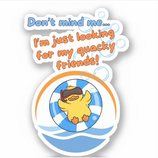 Cruise Varen voor Eenden Sticker (Voorkant)