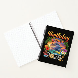 Cruise verjaardagsfeest vakantie notitieboek
