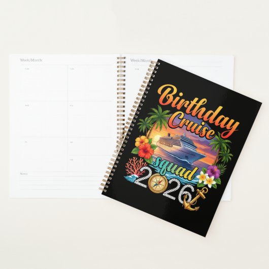 Cruise verjaardagsfeest vakantie planner (Display)