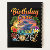 Cruise verjaardagsfeest vakantie planner (Achterkant)