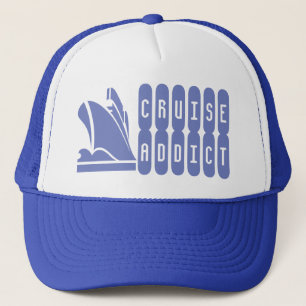 Cruise-verslaafde. Een hoed voor de cruise-liefheb Trucker Pet