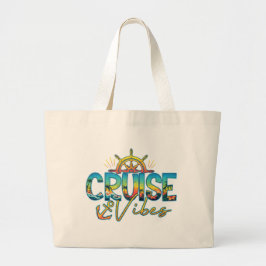 Cruise Vibes Beach Nautical Tote Bag
