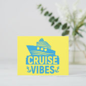 Cruise Vibes Briefkaart (Staand voorkant)