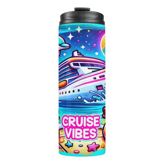 Cruise Vibes Cruising Ducks Tumbler Thermosbeker (Voorkant)