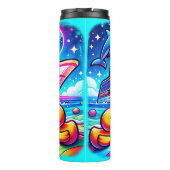 Cruise Vibes Cruising Ducks Tumbler Thermosbeker (Achterkant)