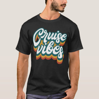 Cruise Vibes Matching Familie Zomer Vriend Retro V T-shirt