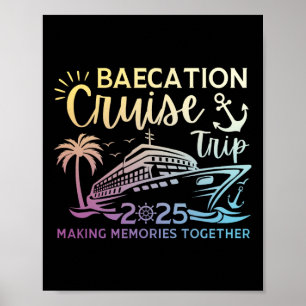 Cruise voor koppels Matching Squad Vakantie Cruise Poster