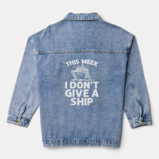 Cruise voor mannen Vrouwen Cruise Schip Cruising Denim Jacket
