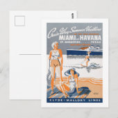 Cruise-Way Summer Vacations 1937  Flyer Pos Briefkaart (Voorkant / Achterkant)