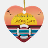 Cruise Wedding Personalized Favor Keramisch Ornament (Voorkant)