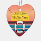 Cruise Wedding Personalized Favor Keramisch Ornament (Links)