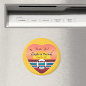 Cruise Wedding Personalized Favor Magneet (Insitu (Vaatwasser))