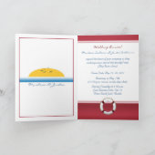 Cruise Wedding - Sunset Custom Photo Invitation (Binnen)