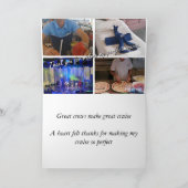 Cruise wenskaart - Bedankt (vouwen) Kaart (Binnen)