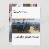 Cruise wenskaart - Hartelijk dank Bedankkaart (Voorkant / Achterkant)