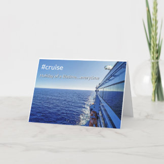 Cruise wenskaart kaart
