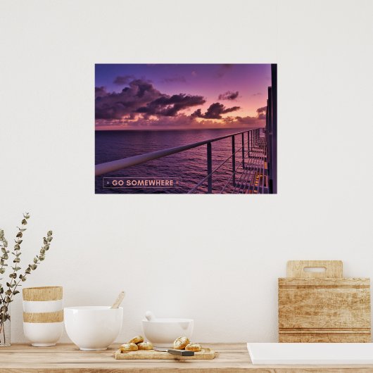 Cruisebestemming Poster (Keuken)
